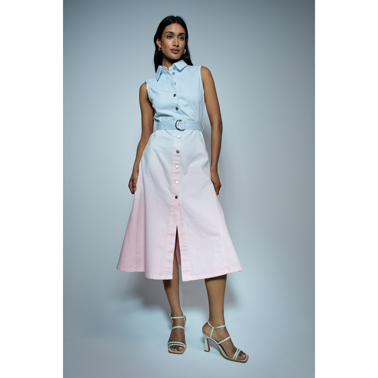 VESTIDO MIDI MUJER SALSA JEANS EN DENIM