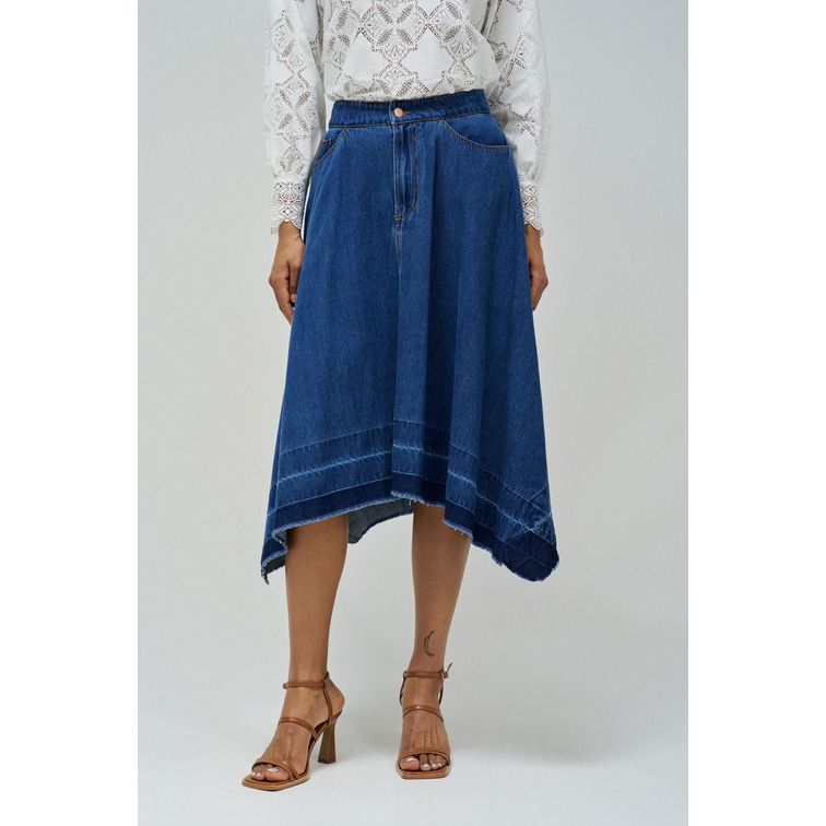 FALDA MIDI VAQUERA MUJER SALSA JEANS TRUE