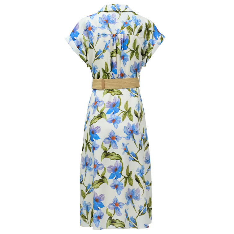 VESTIDO MUJER  SALSA JEANS LINEN SHIRT DRESS W/FRONT BUTT