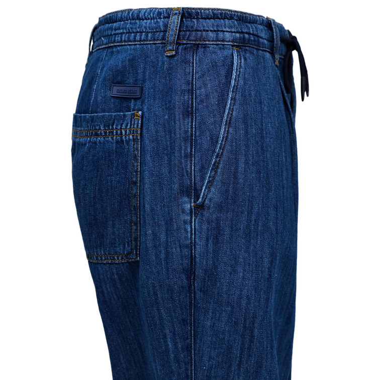 VAQUERO HOMBRE  SALSA JEANS TAPERED JOGGER DARK WASH LIGHT