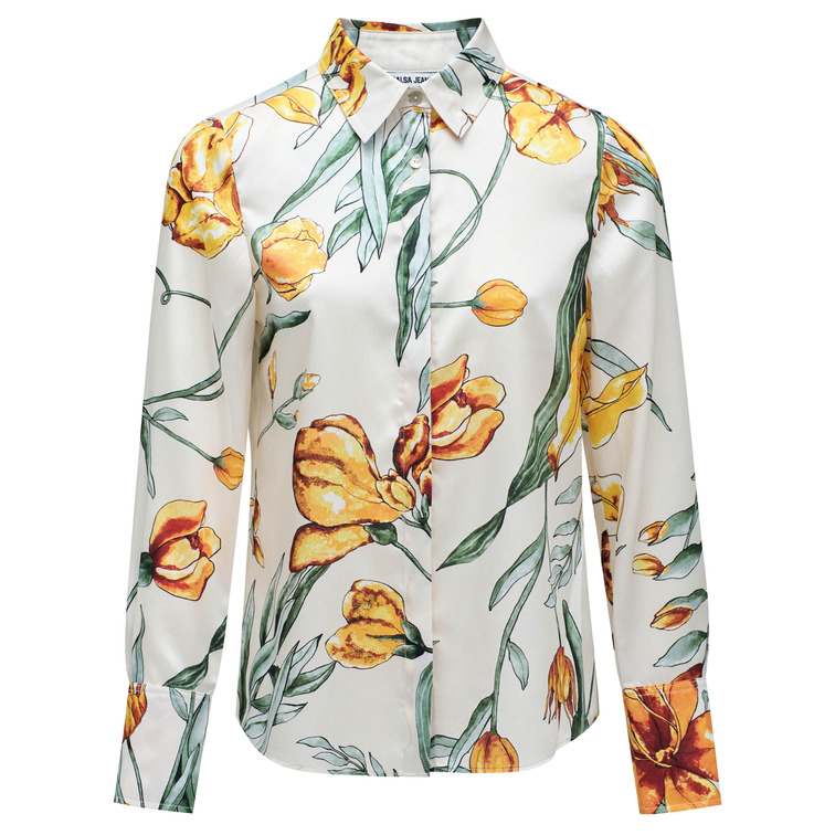 CAMISA SATINADA MUJER SALSA JEANS CON ESTAMPADO