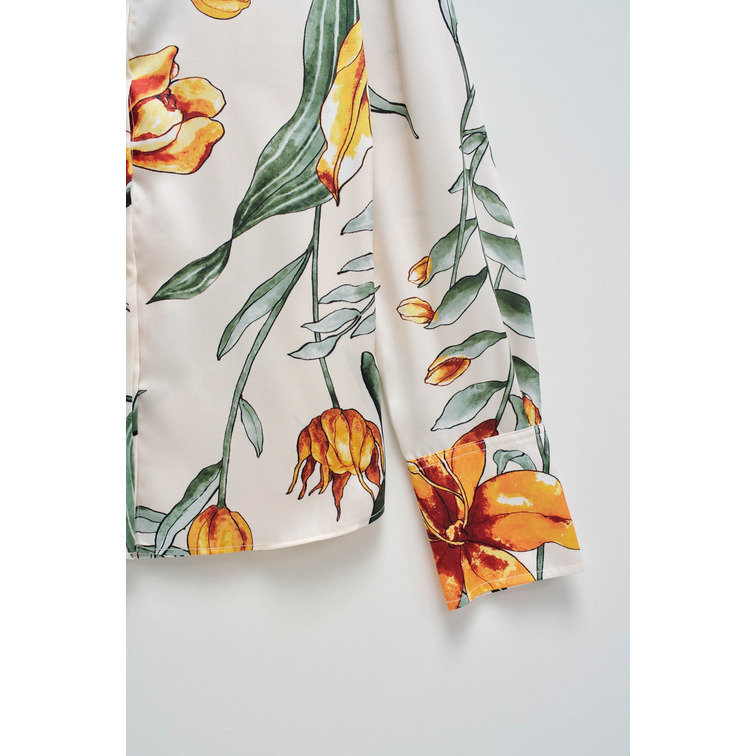 CAMISA SATINADA MUJER SALSA JEANS CON ESTAMPADO