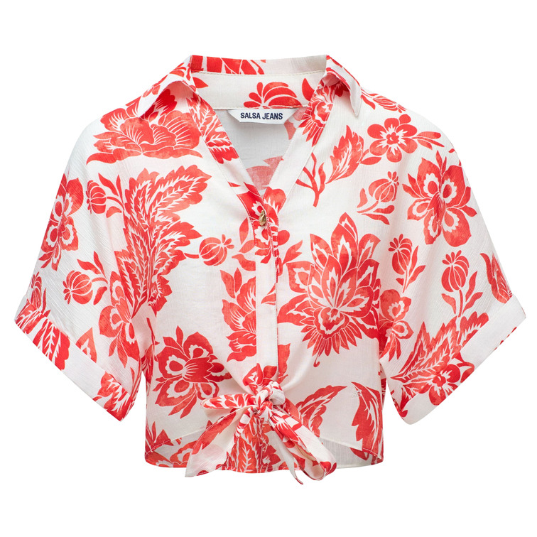 CAMISA MUJER  SALSA JEANS TIE-FRONT SHIRT