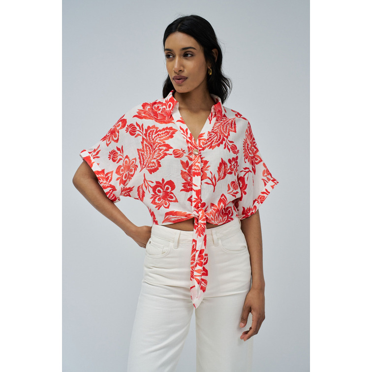 CAMISA MUJER  SALSA JEANS TIE-FRONT SHIRT