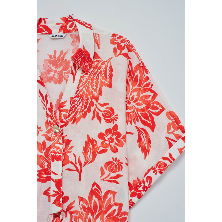 CAMISA MUJER  SALSA JEANS TIE-FRONT SHIRT