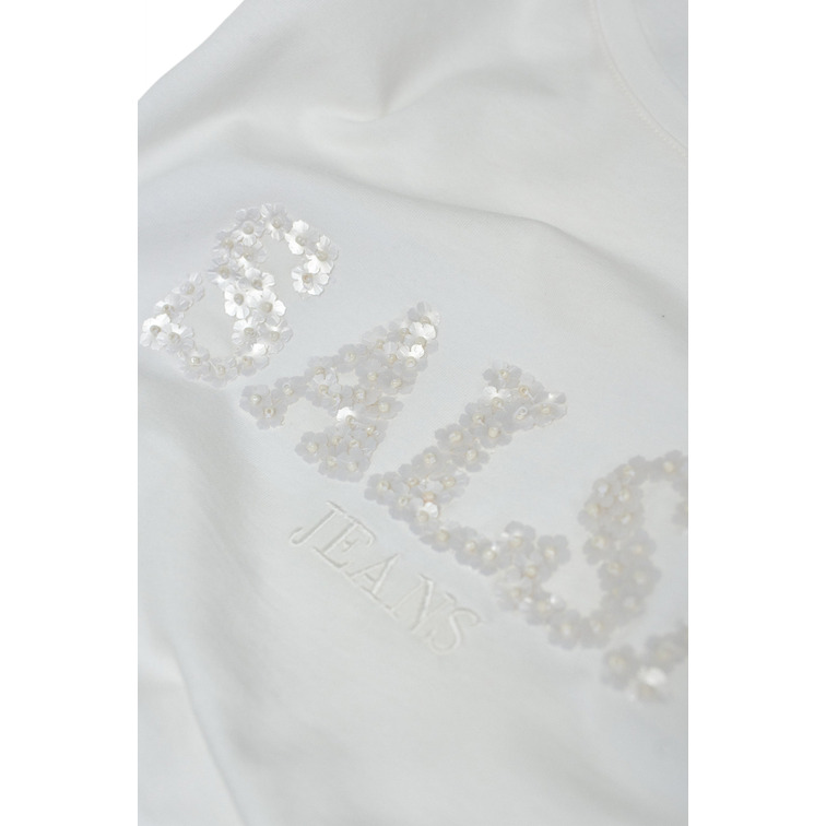 CAMISETA MUJER SALSA JEANS CON BRANDING FLORAL
