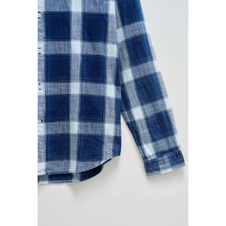CAMISA HOMBRE  SALSA JEANS SLIM FIT SHIRT INDIGO PLAID