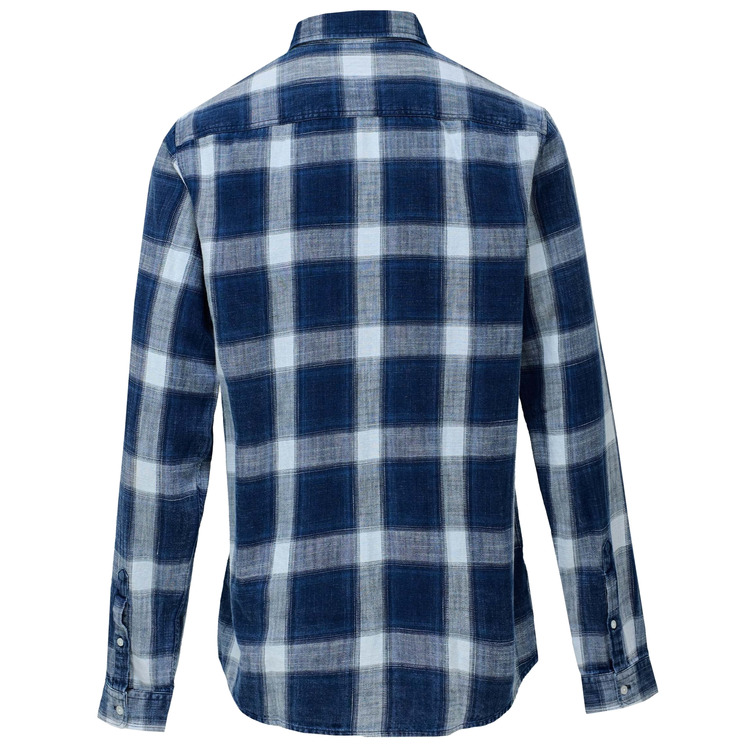 CAMISA HOMBRE  SALSA JEANS SLIM FIT SHIRT INDIGO PLAID