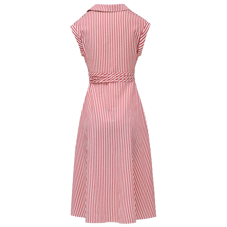 VESTIDO MUJER  SALSA JEANS PINSTRIPED DRESS WITH WAIST DE
