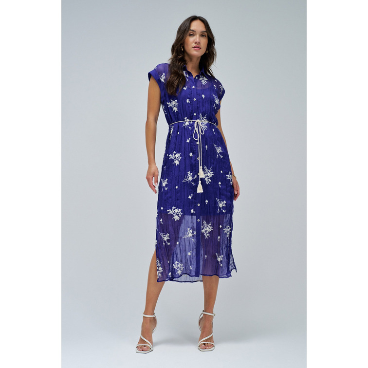 VESTIDO MUJER  SALSA JEANS CONTRASTING EMBROIDERY SHIRT D