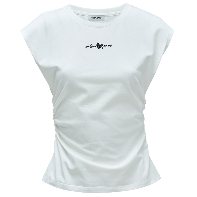 CAMISETA MUJER  SALSA JEANS T-SHIRT WITH PRINTED BRANDING
