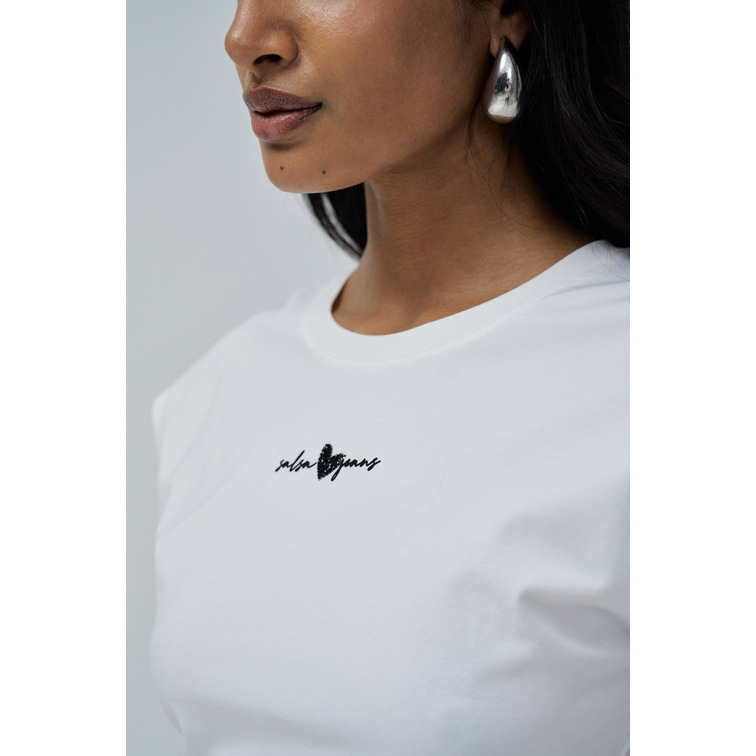 CAMISETA MUJER  SALSA JEANS T-SHIRT WITH PRINTED BRANDING