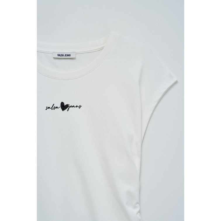 CAMISETA MUJER  SALSA JEANS T-SHIRT WITH PRINTED BRANDING