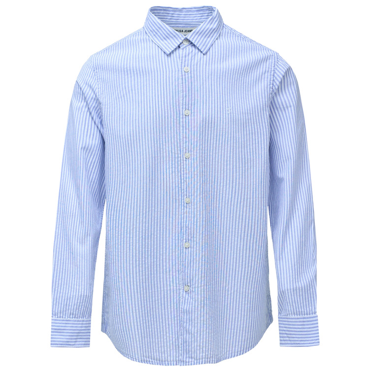 CAMISA HOMBRE  SALSA JEANS REGULAR FIT SHIRT SEESUCKER ST