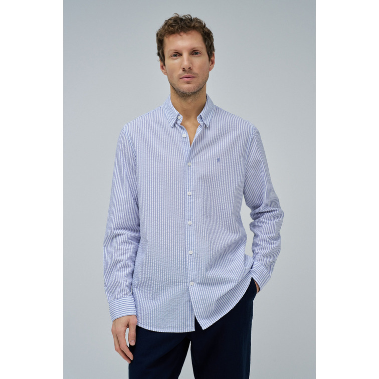 CAMISA HOMBRE  SALSA JEANS REGULAR FIT SHIRT SEESUCKER ST