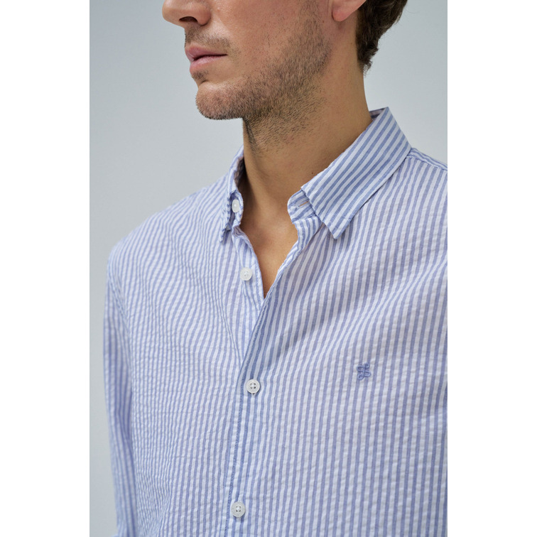 CAMISA HOMBRE  SALSA JEANS REGULAR FIT SHIRT SEESUCKER ST