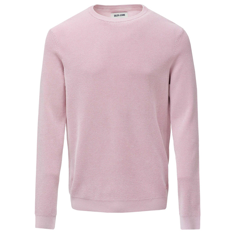 JERSEY HOMBRE  SALSA JEANS WAFFLE KNIT SWEATER G.DYE  W/P