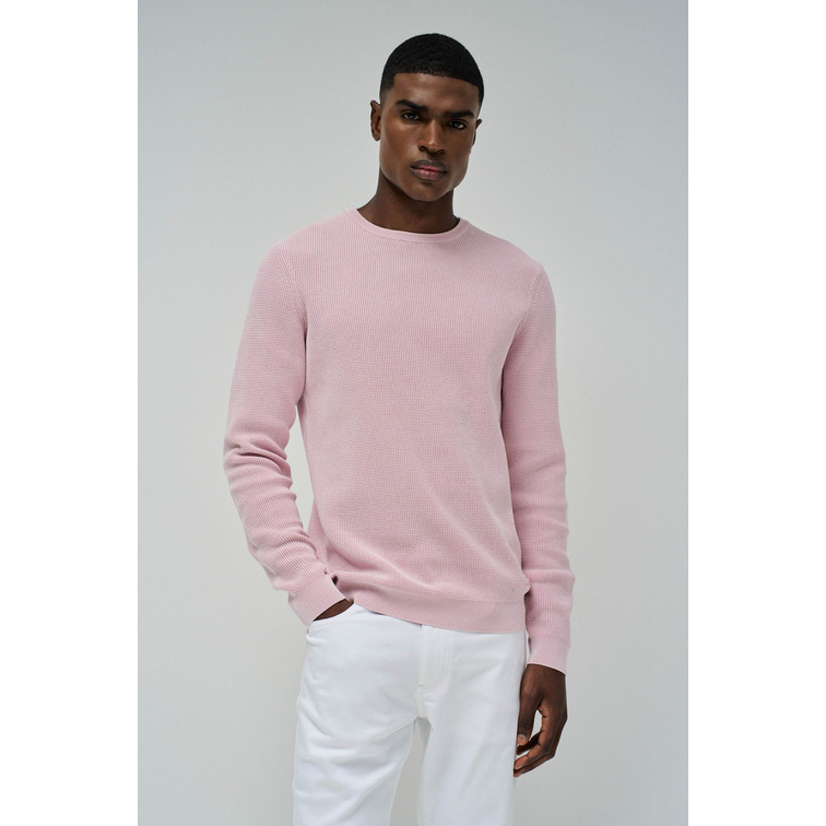 JERSEY HOMBRE  SALSA JEANS WAFFLE KNIT SWEATER G.DYE  W/P