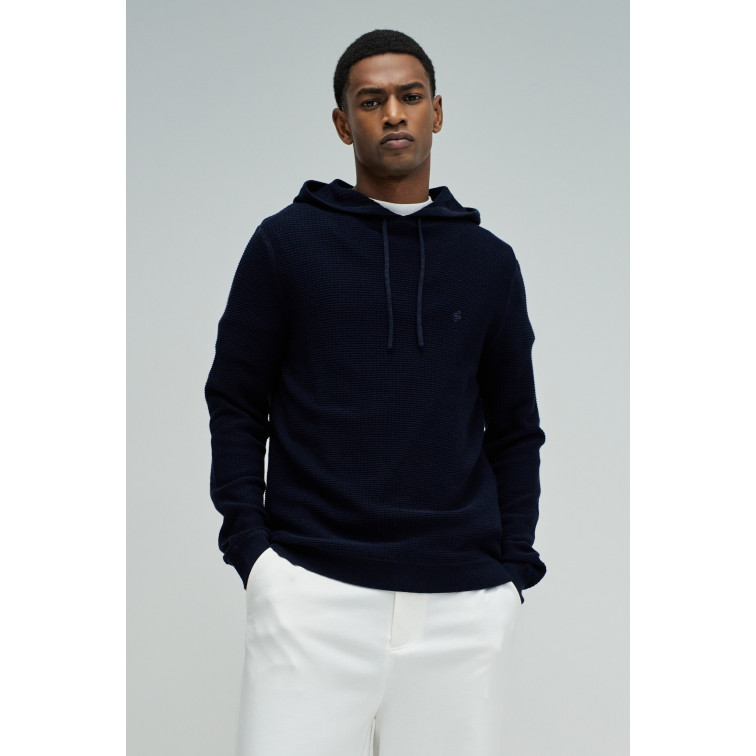 HOMBRE WAFFLE KNIT HOODIE 831