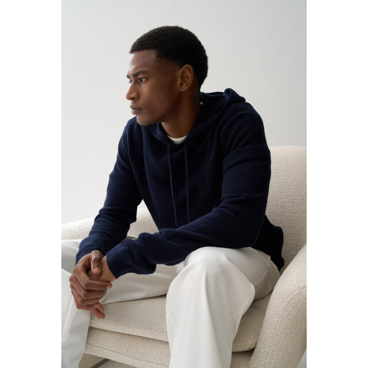 HOMBRE WAFFLE KNIT HOODIE 831