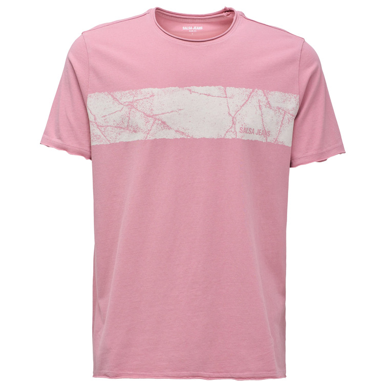 CAMISETA HOMBRE  SALSA JEANS T-SHIRT SLIM FIT RAW EDGE W/ B