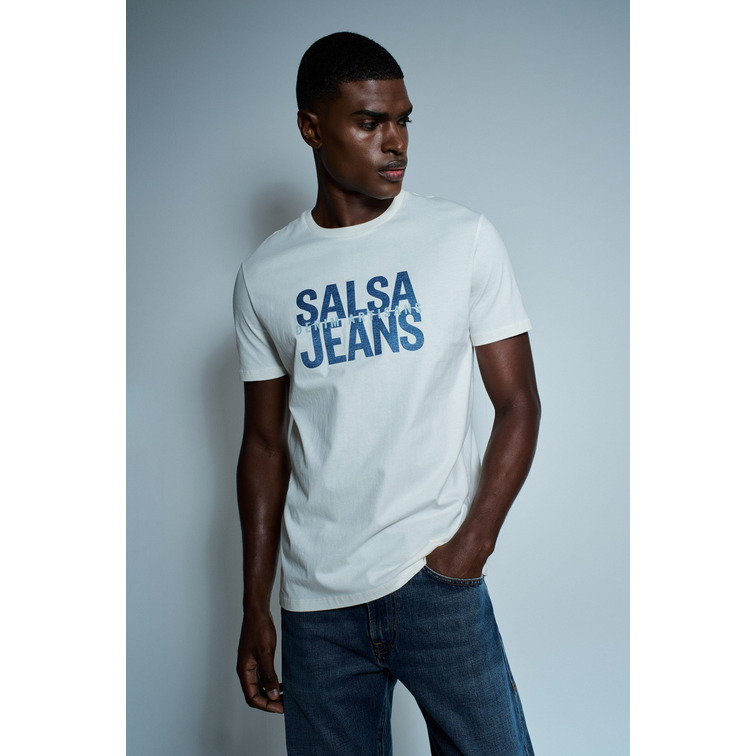 CAMISETA HOMBRE  SALSA JEANS T-SHIRT SLIM FIT HIGH DENSITY