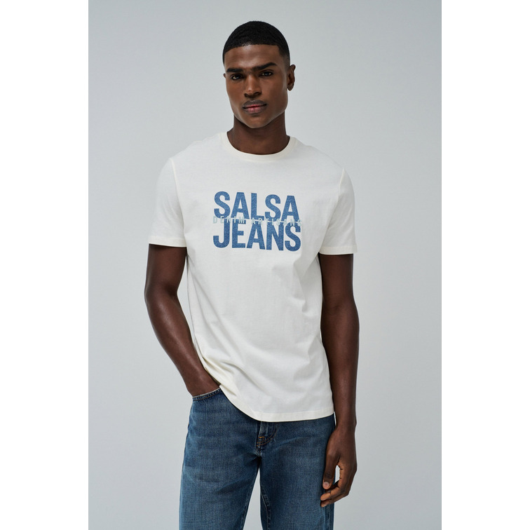 CAMISETA HOMBRE  SALSA JEANS T-SHIRT SLIM FIT HIGH DENSITY
