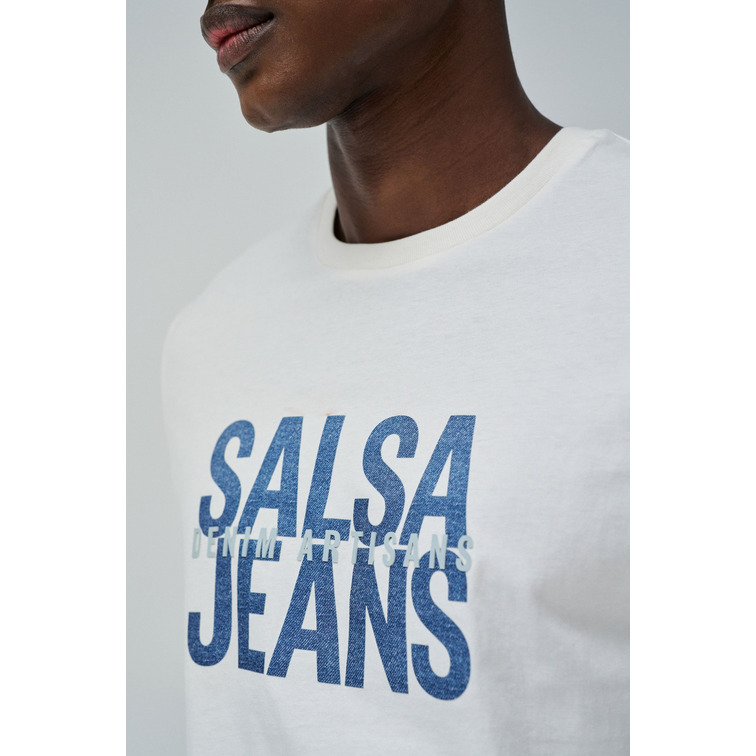 CAMISETA HOMBRE  SALSA JEANS T-SHIRT SLIM FIT HIGH DENSITY