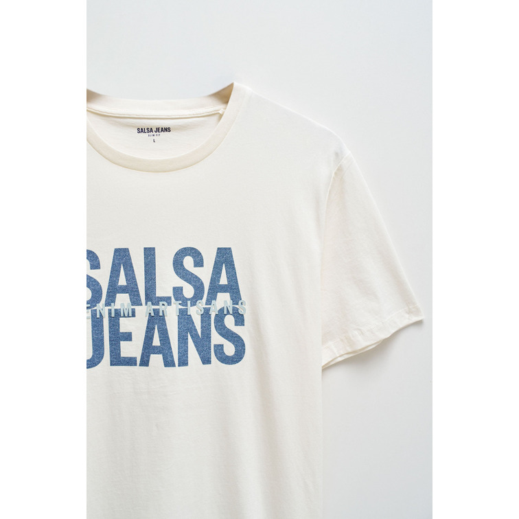 CAMISETA HOMBRE  SALSA JEANS T-SHIRT SLIM FIT HIGH DENSITY