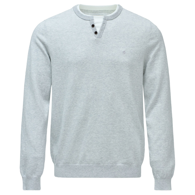 JERSEY HOMBRE  SALSA JEANS KNIT HENLEY W/ COLLAR JERSEY D