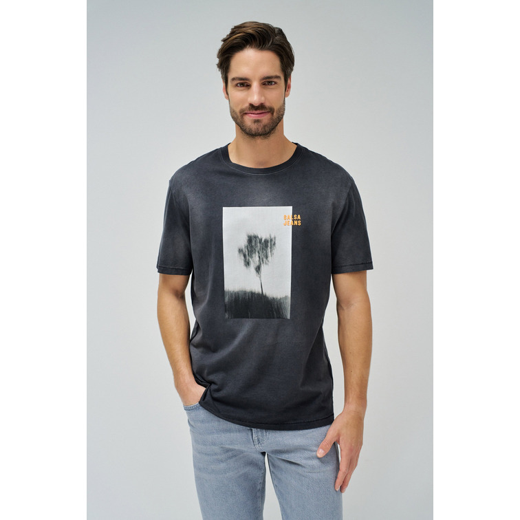CAMISETA HOMBRE  SALSA JEANS T-SHIRT REGULAR PHOTOGRAPIC PR