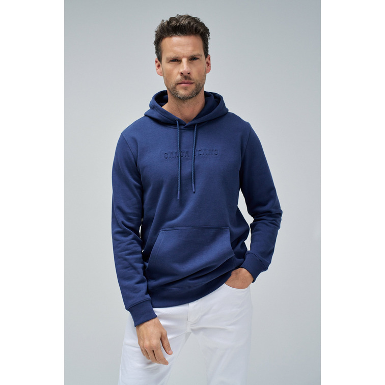 SUDADERA HOMBRE  SALSA JEANS HOODIE W/ EMBOSSED BRANDING