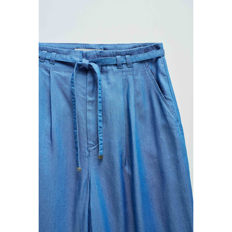 PANTALON BAGGY MUJER SALSA JEANS CROPPED SLIM DE LIGHTDENIM