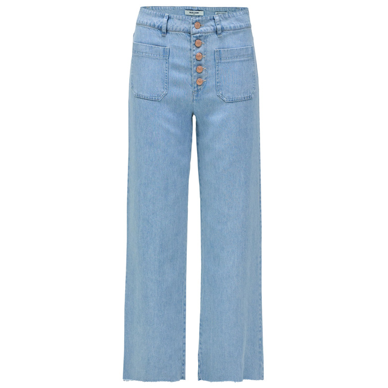 VAQUERO RECTO MUJER SALSA JEANS TRUE CROPPED TIRO ALTO