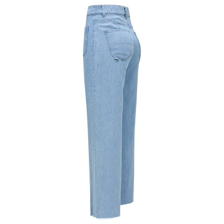 VAQUERO RECTO MUJER SALSA JEANS TRUE CROPPED TIRO ALTO
