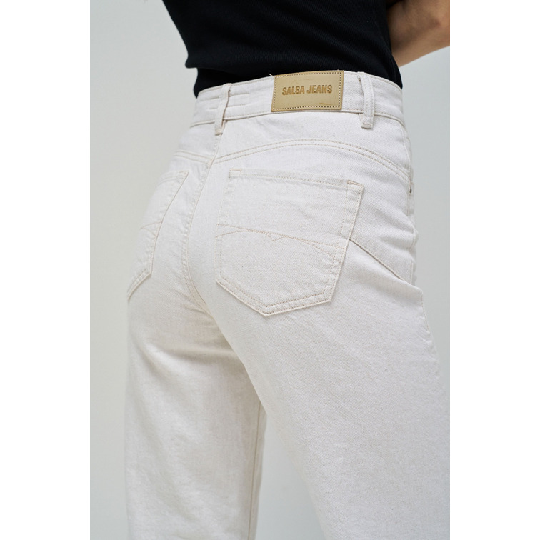 VAQUERO RECTO MUJER SALSA JEANS FAITH PUSH IN TIRO ALTO
