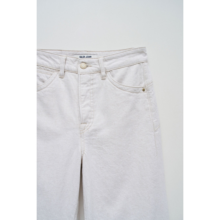 VAQUERO RECTO MUJER SALSA JEANS FAITH PUSH IN TIRO ALTO