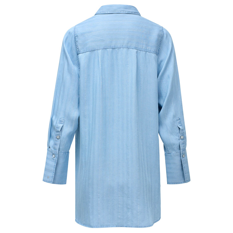 CAMISA LIGHTDENIM MUJER SALSA JEANS CON BRILLO FIT HOLGADO