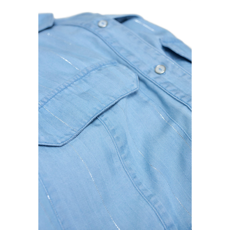 CAMISA LIGHTDENIM MUJER SALSA JEANS CON BRILLO FIT HOLGADO
