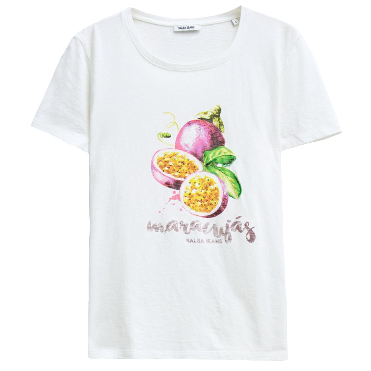 CAMISETA MUJER SALSA JEANS ESTAMPADO FRUTAL