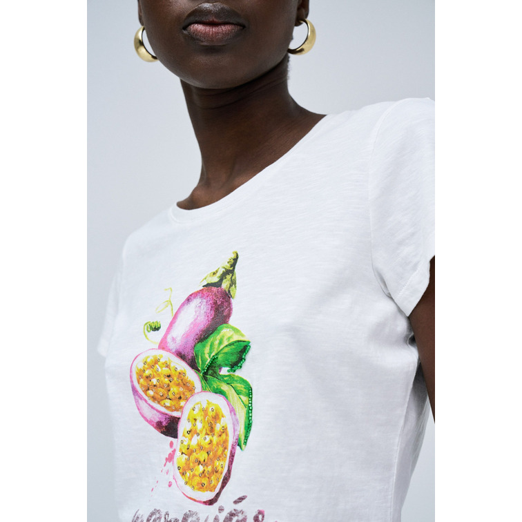 CAMISETA MUJER SALSA JEANS ESTAMPADO FRUTAL