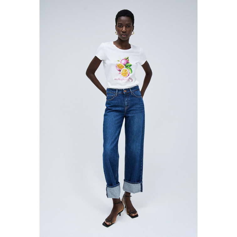 CAMISETA MUJER SALSA JEANS ESTAMPADO FRUTAL