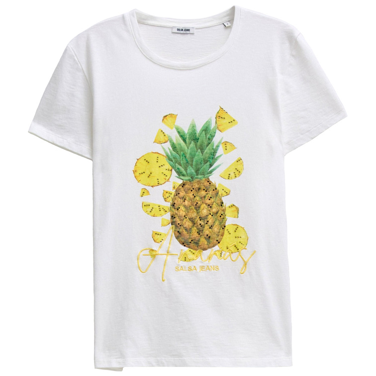 CAMISETA MUJER SALSA JEANS ESTAMPADO FRUTAL