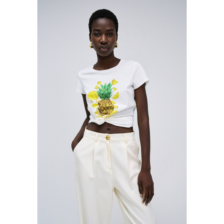 CAMISETA MUJER SALSA JEANS ESTAMPADO FRUTAL