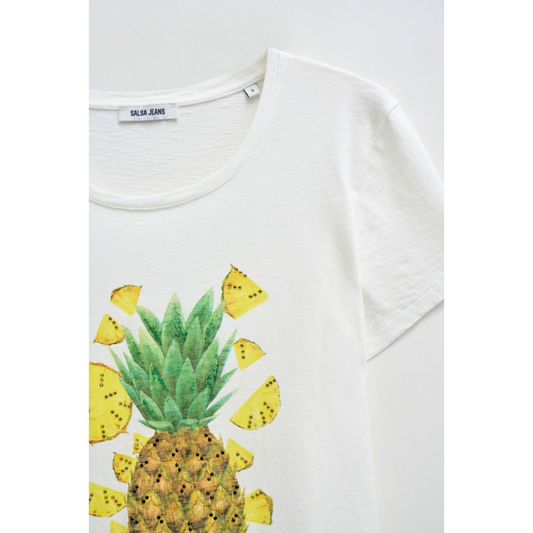 CAMISETA MUJER SALSA JEANS ESTAMPADO FRUTAL