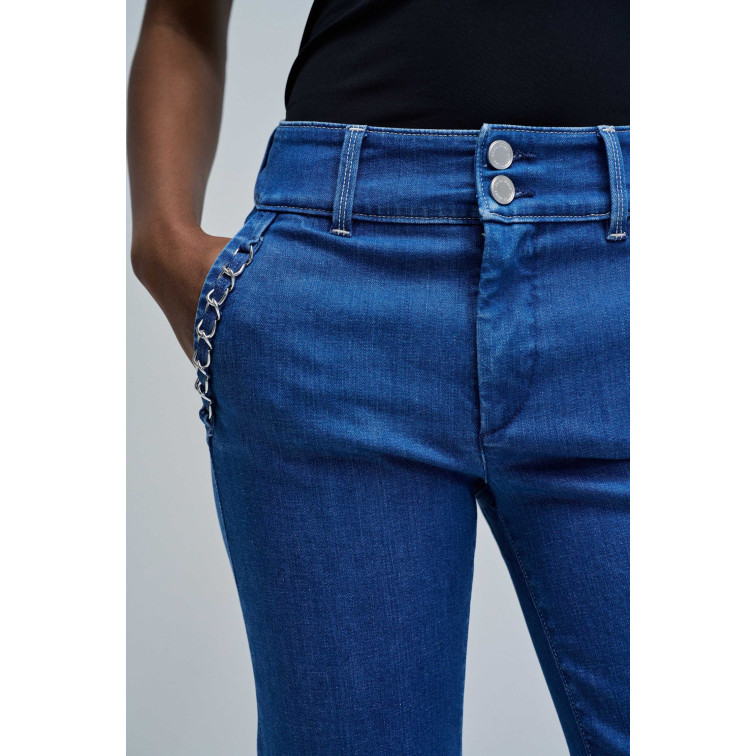 PANTALÓN MUJER  SALSA JEANS SECRET CHINO FLARE WITH DETAIL
