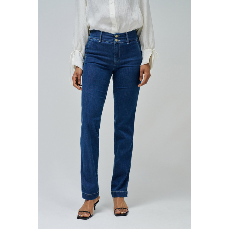 VAQUERO RECTO MUJER SALSA JEANS SECRET CHINO EFECTO PUSH IN TIRO MEDIO