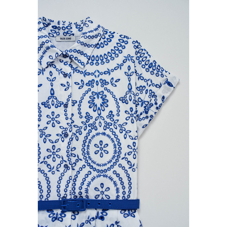 VESTIDO MUJER  SALSA JEANS COLOR-CONTRAST EMBROIDERED DRE