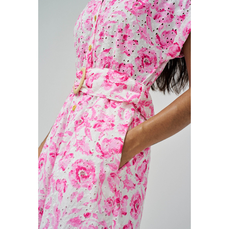 VESTIDO CAMISERO MUJER SALSA JEANS DE BORDADO INGLÉS