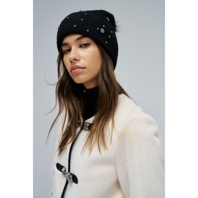  SALSA JEANS KNIT BEANIE WITH STONES